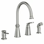 Moen Whitmore One-handle High Arc Kitchen Faucet (87044SRS). Fixed Price $95.00.