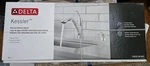 Delta Kessler Chrome Single Handle Pull-out Kitchen Faucet With Soap Dispenser. Fixed Price $97.00.