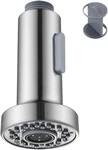 Kitchen Sink Sprayer Replacement Faucet Head Stream Mode Brushed Nickel Ez. Fixed Price $23.85.