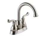 Delta Talbott Stainless Steel Finish Centerset Two Handle Bathroom Faucet. Fixed Price $120.00.