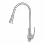 Novatto NKF-H24BN Single Lever Pull-down Kitchen Faucet, Brushed Nickel Finish. Fixed Price $122.00.
