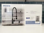 Moen Nori Pre-rinse Spring Kitchen Faucet Black (87897BL). Fixed Price $279.99.