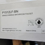 Peerless Flute Gpm Single Hole Bathroom Faucet Brushed Nickel P1512LF-BN. Fixed Price $68.26.