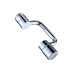 Extended Faucet Head Arm Aerator 1080 Degree Rotation 2 Chrome Outlet. Fixed Price $21.81.