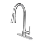 Flow Classic Series Single-handle Standard Kitchen Faucet Brushed Nickel. Fixed Price $30.99.