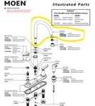 Moen 100487SRS Spout Kit Spot Resistant Stainless For Solidad Faucet CA87015SRS. Fixed Price $45.00.