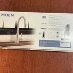 New Moen 87891SRS Orivesi High Arc Pulldown Kitchen Faucet Polished Chrome B172. Fixed Price $109.95.
