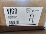 Vigo Edison Single Handle Pull-down Sprayer Kitchen Faucet Set Stainless. Fixed Price $119.94.