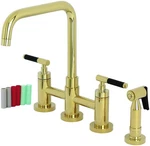 Kingston Brass KS828.CKLBS Kaiser 1.8 Gpm Bridge Kitchen Faucet -. Fixed Price $617.47.