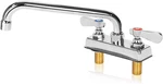 Leak-free Commercial Bar Sink Faucet 10" Swivel Spout With Ceramic Valve, Utilit. Fixed Price $90.22.