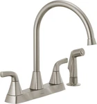 Peerless P2835LF-SS Parkwood Kitchen Faucet W/spray, Stainless Steel New Sealed. Fixed Price $65.95.