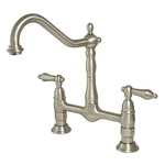 Kingston Brass KS117.AL Heritage 1.8 Gpm Widespread Bridge Brushed Nickel. Fixed Price $99.99.