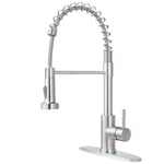 Comllen Kitchen Faucet With Pull Down Sprayer Brushed Nickel Stainless Steel .... Fixed Price $42.52.