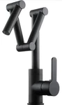 Tecmolog Deck Mount Pot Filler Faucet Brass Single Handle Sink Rotating Black. Fixed Price $40.00.