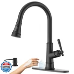 Appaso Touchless Kitchen Faucet Matte Black Pull Down Sprayer Motion Sensor. Fixed Price $187.48.