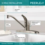 Peerless Single-handle Kitchen Sink Faucet Stainless P110LF-SS. Fixed Price $49.00.
