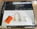 Glacier Bay Calandine 8 In. Widespread 2-HANDLE Bathroom Faucet, Brushed Nickel. Fixed Price $80.10.