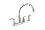 Moen 87403SRS Bexley Kitchen Faucet Spot Resist Stainless Steel, 2-HANDLE, Hig. Fixed Price $89.99.