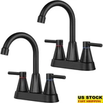 Dual Handle Zinc Alloy Kitchen Faucet Swivel Spout Water Saving Easy Install New. Fixed Price $45.57.