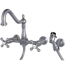 Kingston BRASS-KS1248AXBS Heritage Bridge Kitchen Faucet, Brushed Nickel, 8.5. Fixed Price $157.95.