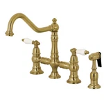 Kingston Brass KS327.PLBS Restoration 1.8 Gpm Widespread Bridge -. Fixed Price $617.47.