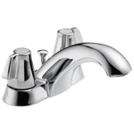 Delta Classic 2-HANDLE Bathroom Faucet Metal Pop-up Chrome-certified Refurbished. Fixed Price $82.98.