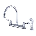 Kingston Brass FB791NFLSP Nuwave French 8-INCH Deck Kitchen Faucet With Sprayer. Fixed Price $110.85.