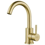 Kohonby Brushed Gold Single Hole Bathroom Sink Faucet Modern Wet Bar. Fixed Price $67.80.