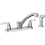 Moen Adler Series 87046 Kitchen Faucet, 1.5 Gpm, 2-HANDLE, Stainless Steel, Chro. Fixed Price $114.55.