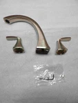 Moen T693BN Brushed Nickel Voss 2-HANDLE High Arc Roman Tub Faucet. Fixed Price $229.00.