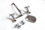 Vintage Faucet Kitchen Sink Kohler Mixing Victorian Plumbing Deco Old. Fixed Price $725.00.