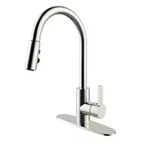 Runfine Single-handle Pull-down Sprayer Kitchen Faucet Chrome. Fixed Price $39.00.