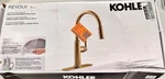 Kohler Revolv Pull-down Kitchen Faucet Modern Brass Finish New. Fixed Price $139.97.