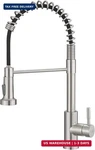 Gimili Kitchen Faucet With Pull Down Sprayer Single Hole Stainless Steel Sink. Fixed Price $76.56.