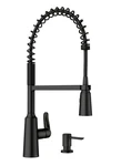 Moen Edwyn 87807BL Single Handle Deck-mount Pull-down Kitchen Faucet Matte. Fixed Price $169.00.