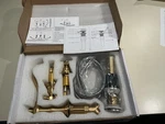 Ggstudy 8-16 Inch Two Handles 3 Holes Widespread Bathroom Sink Faucet Gold Ba.... Fixed Price $69.99.