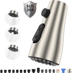 Hibbent Metal Pull Down Spray Head For Kitchen Faucet, Brushed Nickel. Fixed Price $37.35.