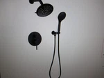 Bwe Single-handle 2-SPRAY Round High Pressure Shower Faucet Matte Black. Fixed Price $112.46.