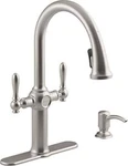 Kohler K-R24937-SD-VS Neuhaus Kitchen Sink Faucet, Vibrant Stainless. Fixed Price $588.99.