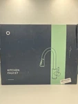 Forious Kitchen Faucet (WW43000BN) Single-handle High-arc W/ Deck Plate Gold. Fixed Price $29.95.
