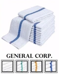 60 Blue Stripe Super Bar Mop Kitchen Restaurant Cleaning Towels 33OZ. Fixed Price $47.66.