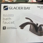 Glacier Bay Builders Bathroom Faucet 4 In. Centerset 2 Handle Bronze. Fixed Price $42.00.