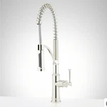 Signature Hardware 485306 Beasley Pre Rinse Pull Down Kitchen Faucet $559 Nickel. Fixed Price $299.00.