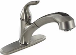 Valterra PF231441 Pull Out Rv Kitchen Faucet Brushed Nickel 49" Hose. Fixed Price $125.30.