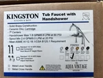 Kingston Tub Faucet With Hand Shower AE8156DL Concord Clawfoot Polished Nickel. Fixed Price $139.75.