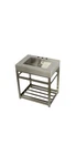 Modern Brushed Stainless Steel Bathroom Vanity Kingston Brass. Fixed Price $300.00.