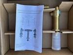 Santec P0002 Rough - Roman Tub Filler Valve, Comes As Shown Open Box. Fixed Price $54.60.