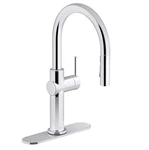 Kohler Crue K-22972-CP Pull Down Singlehole Spray Kitchen Faucet Polished Chrome. Fixed Price $298.00.