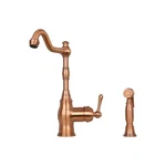 One-handle Copper Kitchen Faucet With Side Spray Five Years Warranty-akicon.... Fixed Price $366.04.