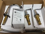 Yosemite Home Decor Two Handle Lavatory Faucet Polished Chrome YPH3208VF-BN. Fixed Price $69.95.